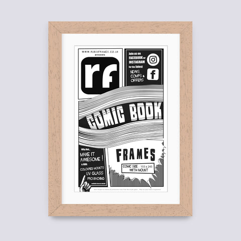 Wood (Light) Comic Book Frame