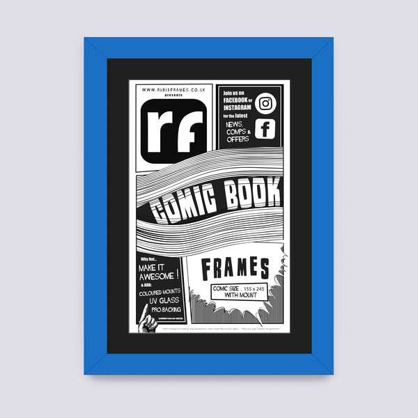 Blue - Medium Comic Book Frame