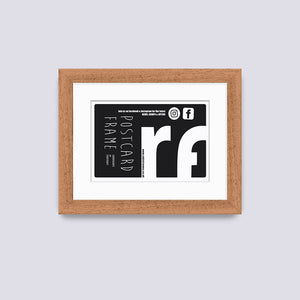 Wood (Oak Finish) Postcard Picture Frame