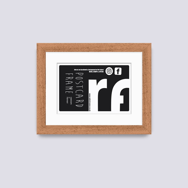 Wood (Oak Finish) Postcard Picture Frame