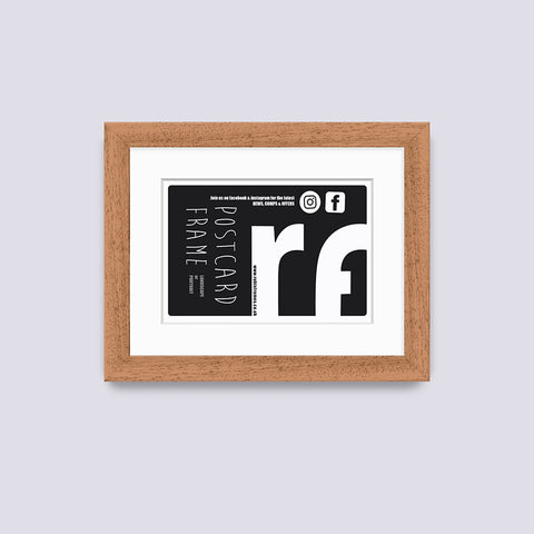 Wood (Oak Finish) Postcard Picture Frame