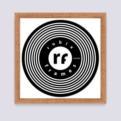 Wood (Oak Finish) Vinyl Record Frame