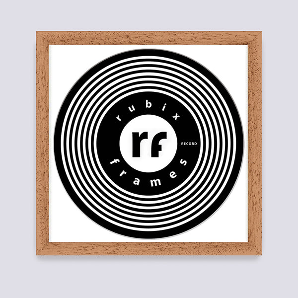 Wood (Oak Finish) Vinyl Record Frame