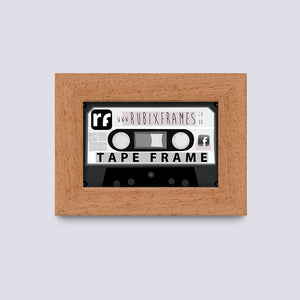 Wood - Oak Finish (Wood Grain) Audio Cassette Tape Frame
