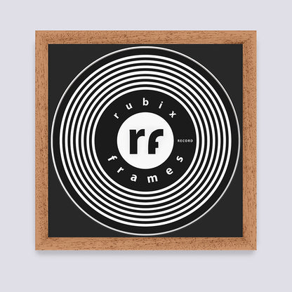 Wood (Oak Finish) Vinyl Record Frame