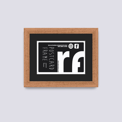 Wood (Oak Finish) Postcard Picture Frame