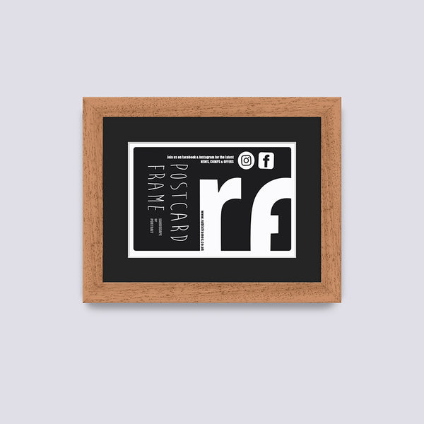 Wood (Oak Finish) Postcard Picture Frame