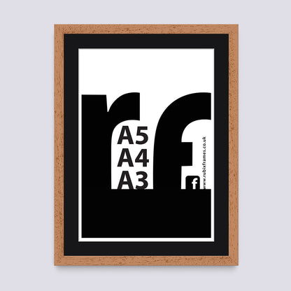 Wood - Oak Finish (Wood Grain) A3 A4 A5 Frame