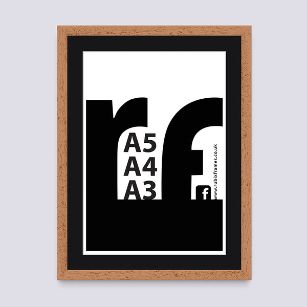 Wood - Oak Finish (Wood Grain) A3 A4 A5 Frame
