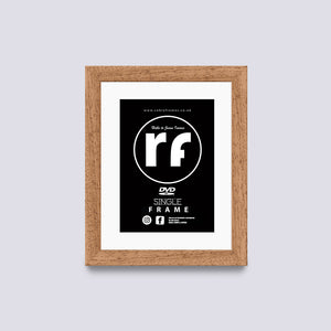 Wood - Oak Finish (Wood Grain) DVD Single or Double Frame