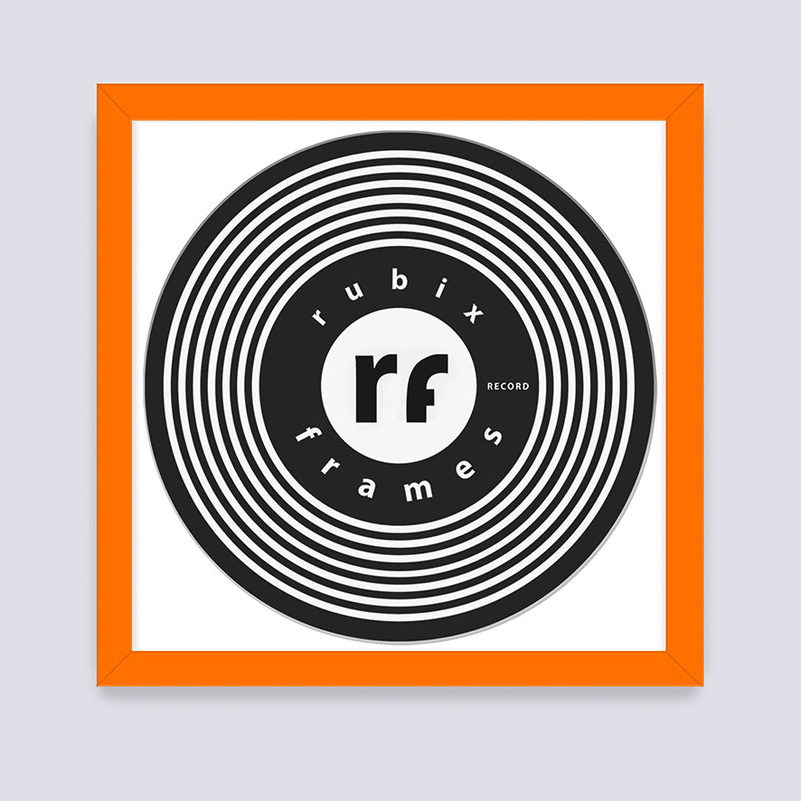 Orange Vinyl Record Frame
