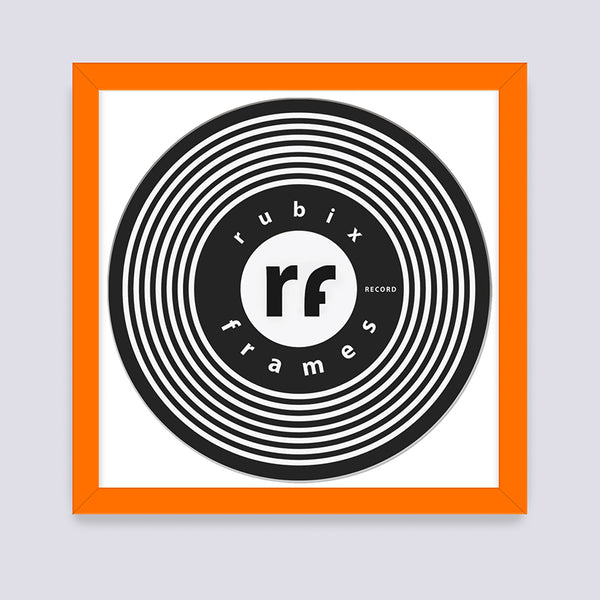 Orange Vinyl Record Frame