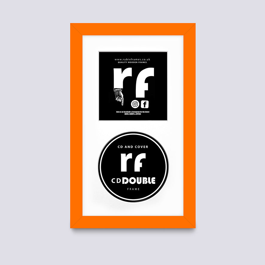 Orange CD Single or Double Frame