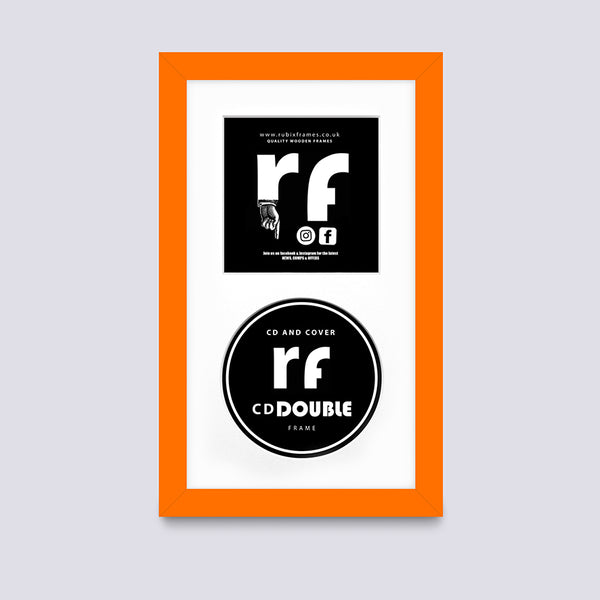 Orange CD Single or Double Frame