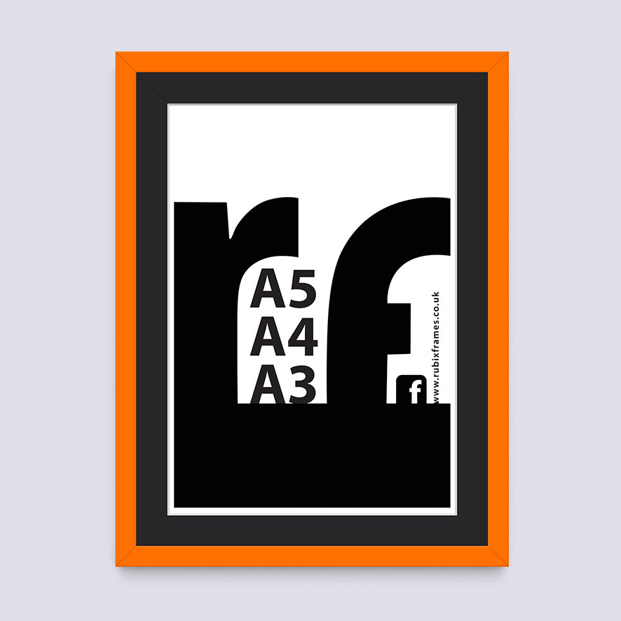 Orange A3 A4 A5 Frame Rubix Frames