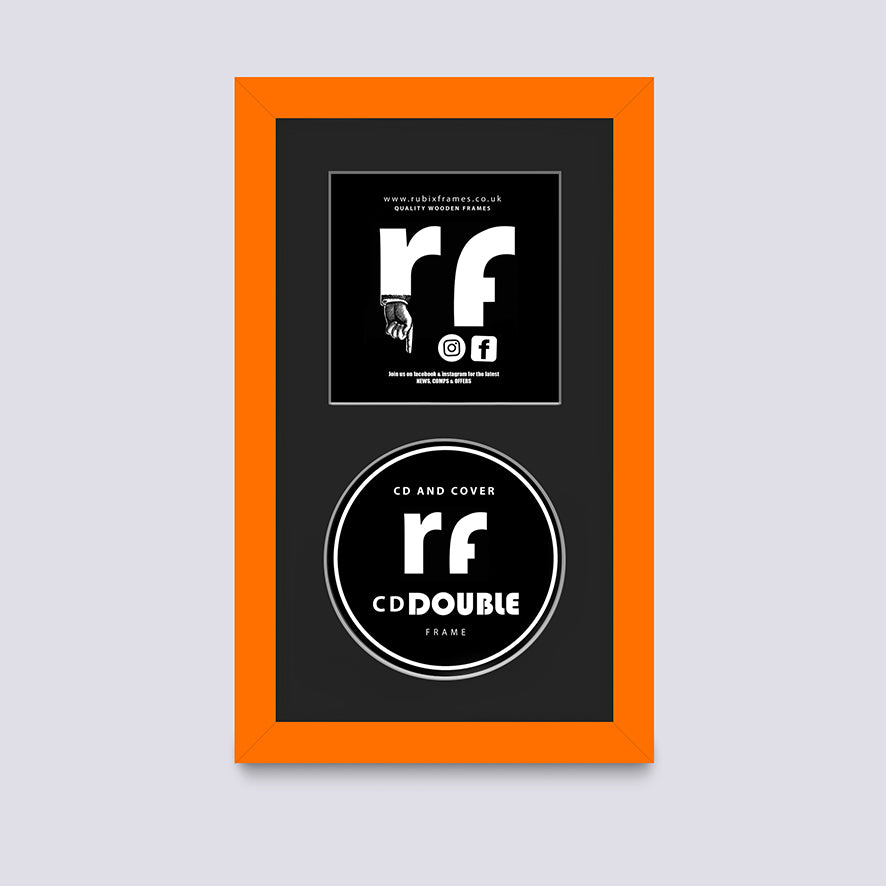 Orange CD Single or Double Frame