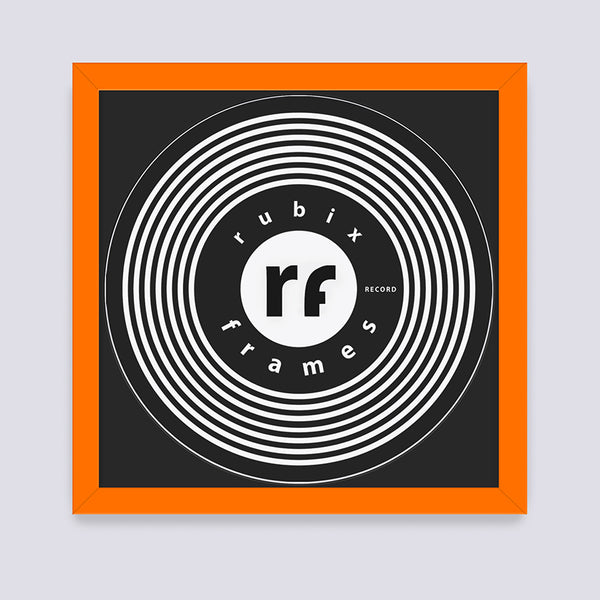 Orange Vinyl Record Frame