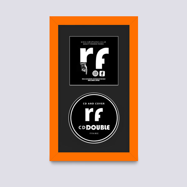 Orange CD Single or Double Frame