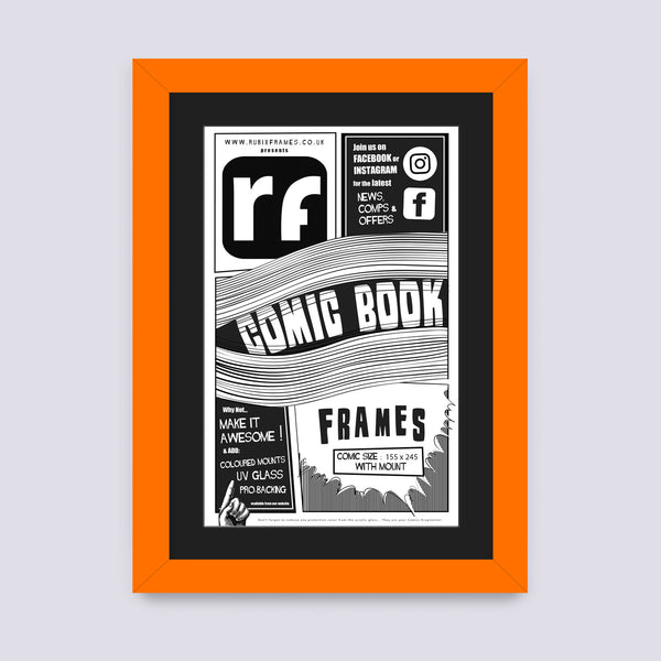 Orange Comic Book Frame