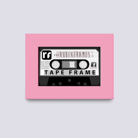 Pink Audio Cassette Tape Frame