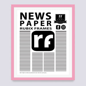 Pink Newspaper Frame