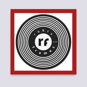Red - Dark Vinyl Record Frame