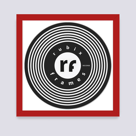 Red - Dark Vinyl Record Frame