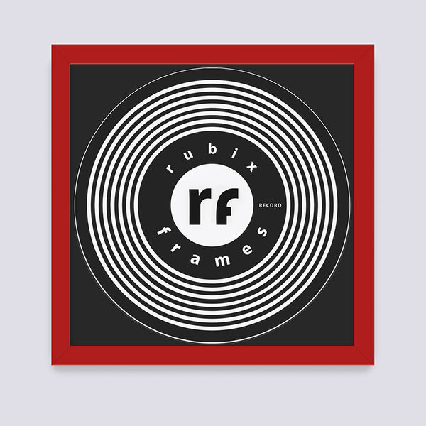 Red - Dark Vinyl Record Frame