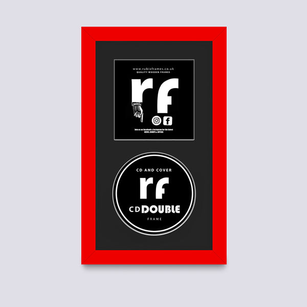 Red CD Single or Double Frame