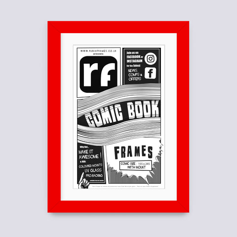 Red Comic Book Frame