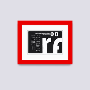 Red Postcard Picture Frame