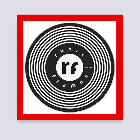 Red Vinyl Record Frame