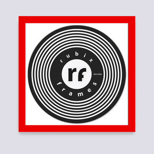 Red Vinyl Record Frame