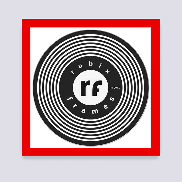 Red Vinyl Record Frame