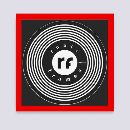 Red Vinyl Record Frame