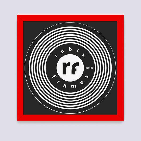 Red Vinyl Record Frame
