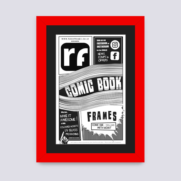 Red Comic Book Frame