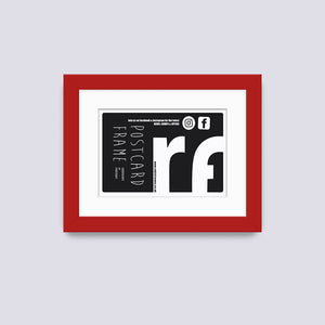 Red (Dark) Postcard Picture Frame