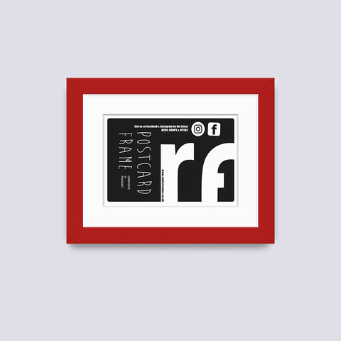Red (Dark) Postcard Picture Frame
