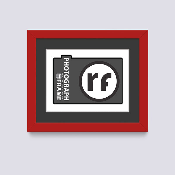 Red - Dark Photograph Frame