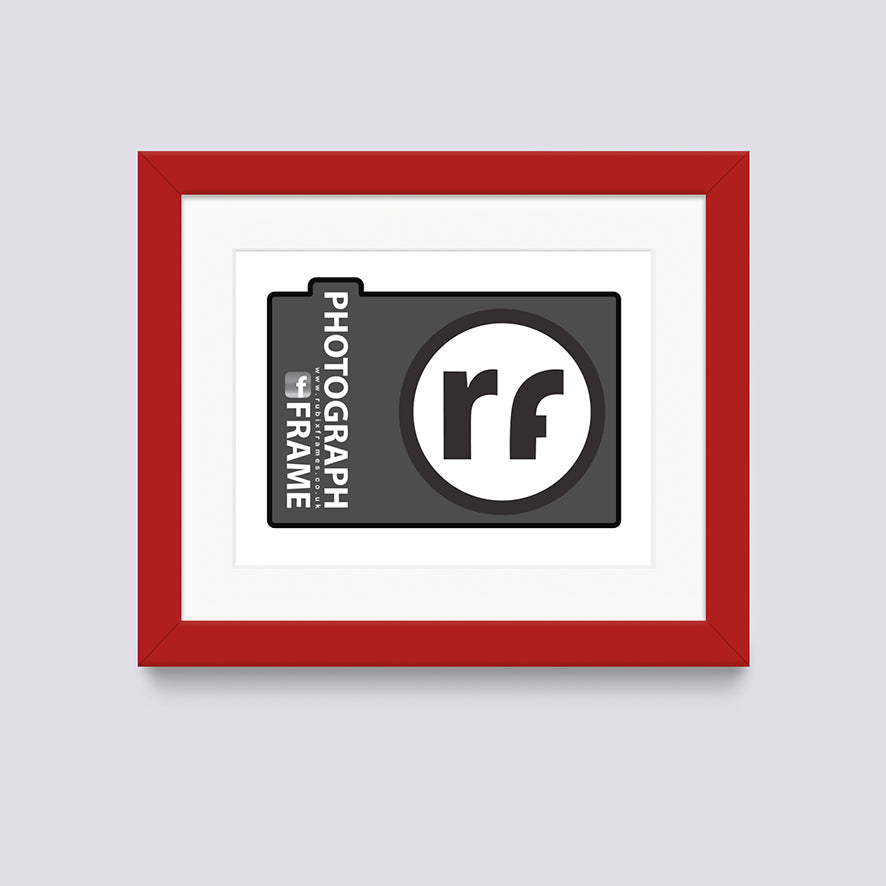 Red - Dark Photograph Frame