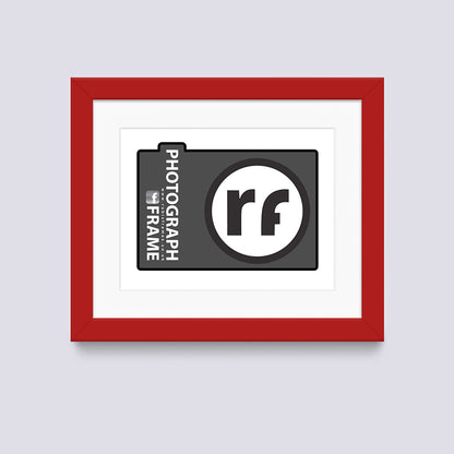Red - Dark Photograph Frame
