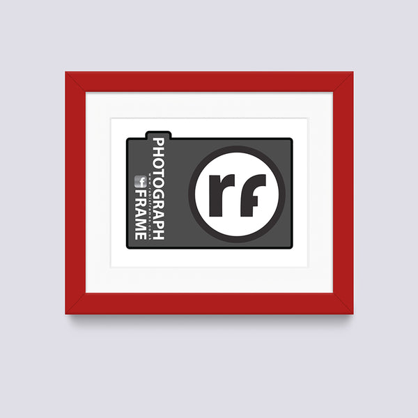 Red - Dark Photograph Frame