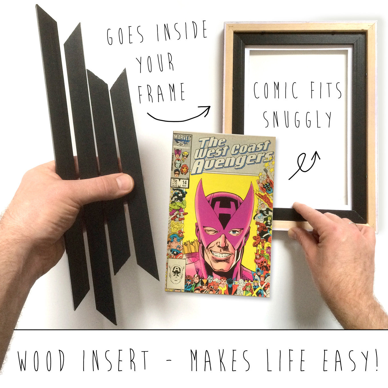 silver comic book frame for manga comics