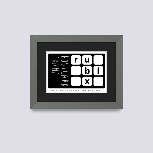 silver postcard picture frames with black mount