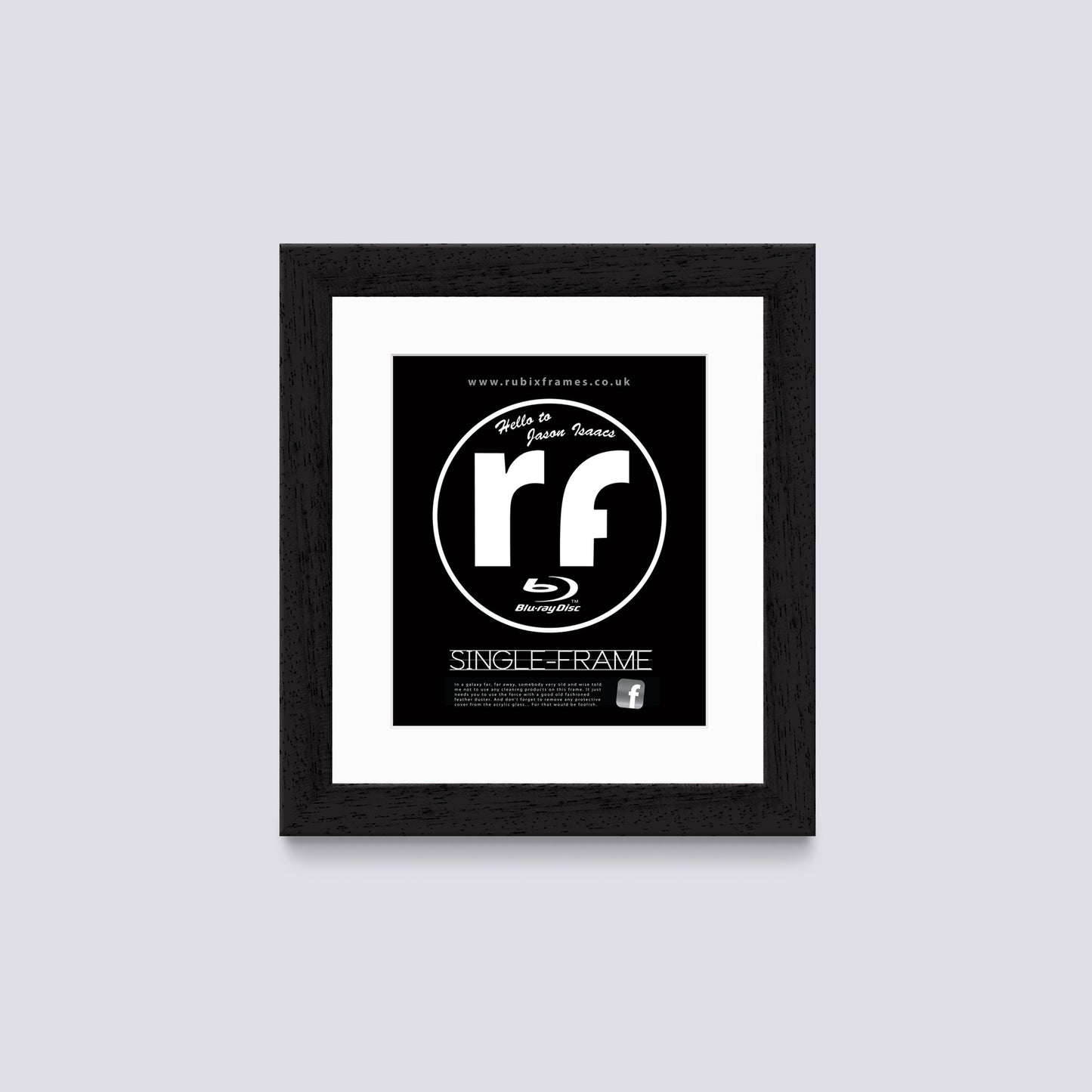 Black (Wood Grain) Blu-ray Frame
