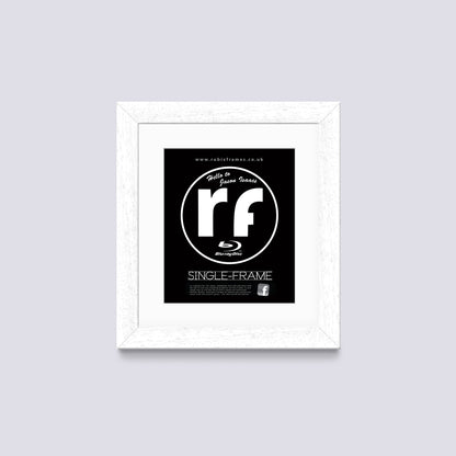 White (Wood Grain) Blu-ray Frame