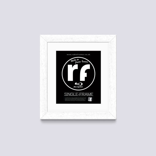 White (Wood Grain) Blu-ray Single Cover Frame