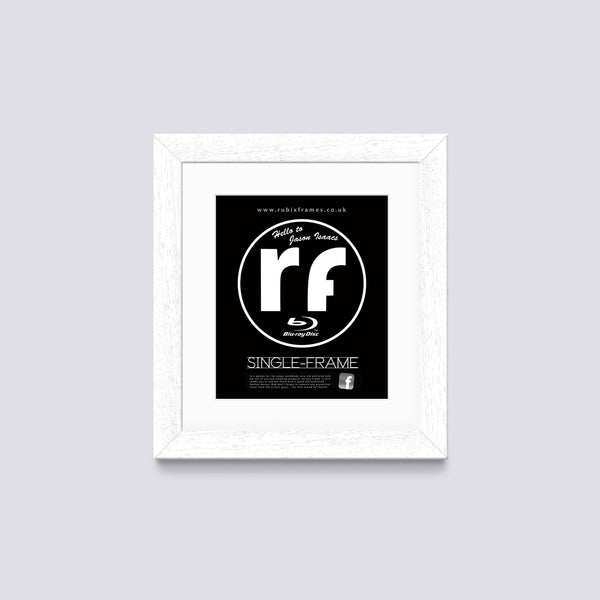White (Wood Grain) Blu-ray Frame