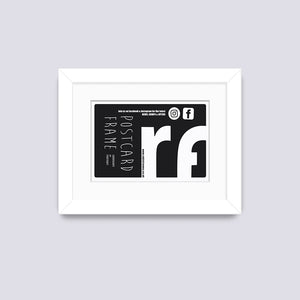 White (Wood Grain) Postcard Picture Frame